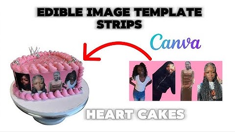 How to make photo strips for a heart heart using canva. Free edition