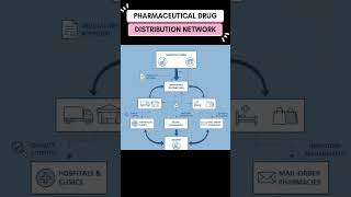 PHARMACEUTICAL DRUG DISTRIBUTION NETWORK!!#pharmaceutical#network #drug#drugs#distribution #diagram