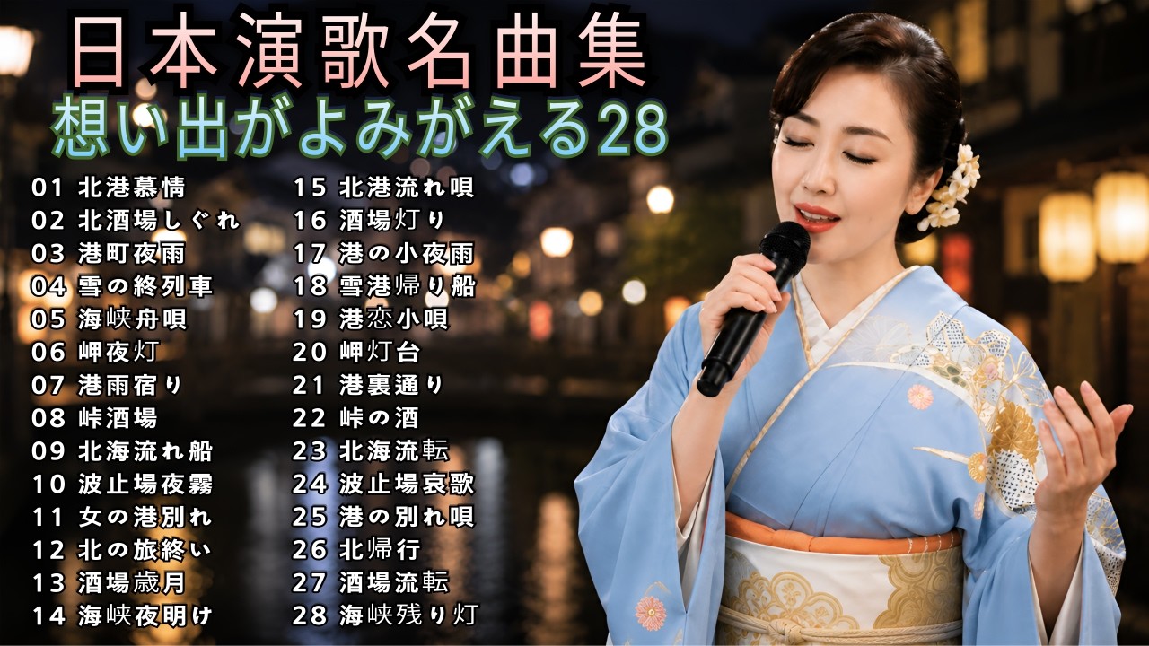 昭和演歌】懐かしの演歌30曲｜想い出がよみがえる日本演歌名曲集｜北
