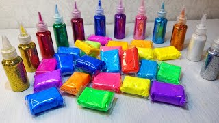Satisfying Air Clay Color Mixing and Glitter Decorating | Guess the Colors #art #coloring