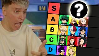 TIER LIST TUTTI I PERSONAGGI DI MY HERO ACADEMIA