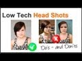 Photography Tip - Shoot Professional Looking Head Shots At Home