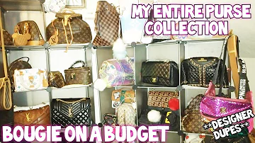 My Entire Purse Collection 👜👛 | Bougie On A Budget | Designer Dupes 2022