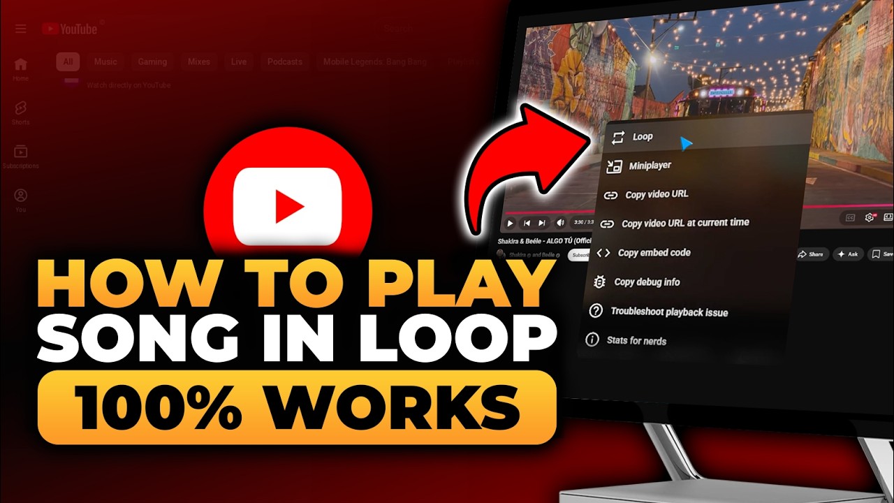 How To Play Song in Loop in YouTube (𝟮𝟬𝟮𝟲) | 100% WORKS | NO Yapping ...