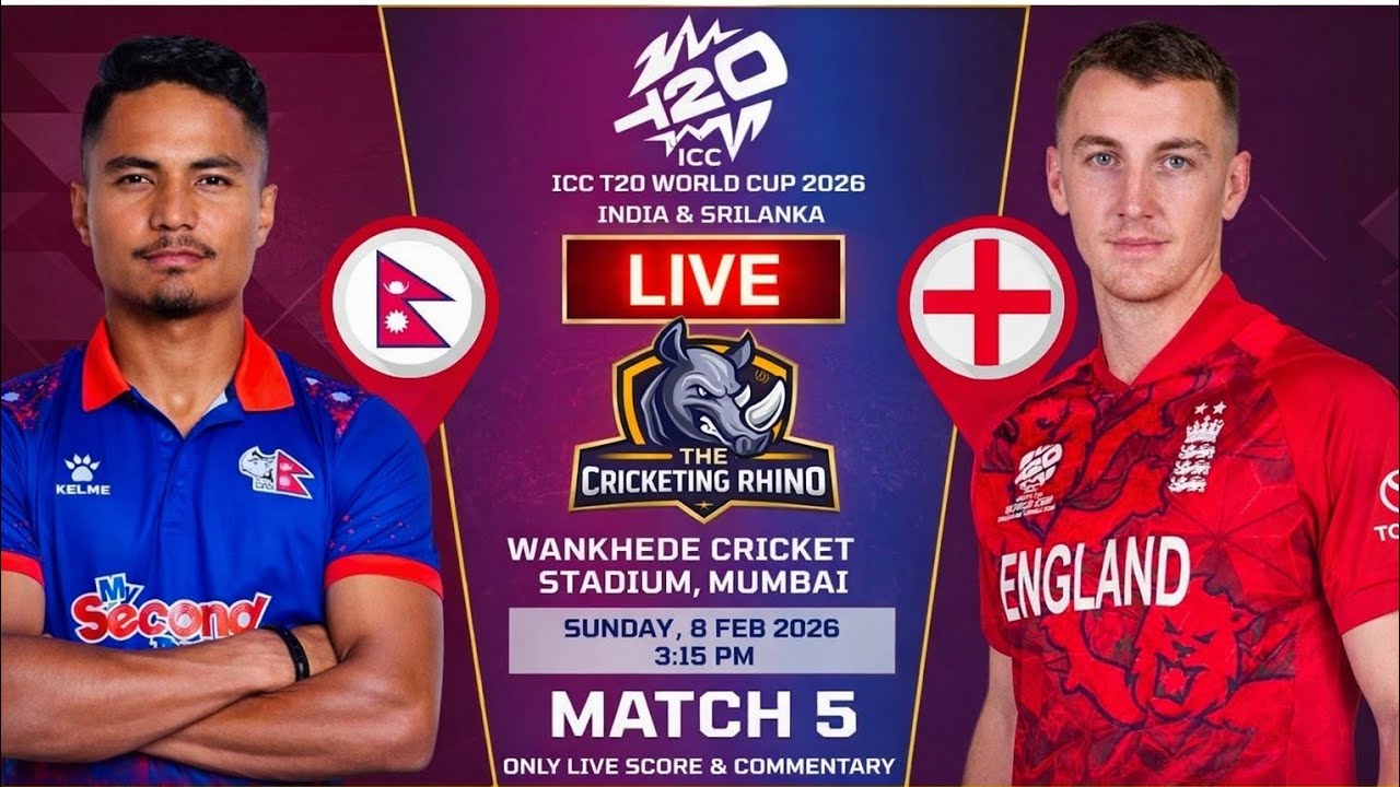 Nepal vs England LIVE Score & Ball-by-Ball Commentary