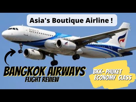 Bangkok Airways Flight Review| PG 273 Bangkok-Phuket Economy Class A320 |Economy Class Lounge Access