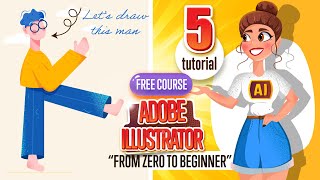 FREE ADOBE ILLUSTRATOR COURSE FROM ZERO TO BEGINNER. Fifth tutorial.