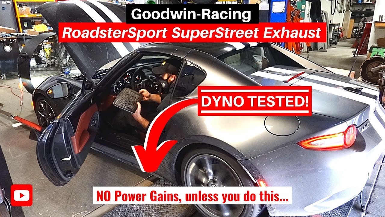 GoodwinRacing RoadsterSport SuperStreet Exhaust DYNO TESTED // (ND