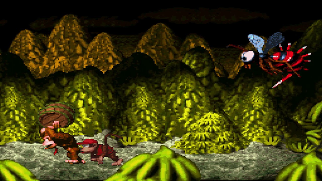 Donkey Kong Country Level 19 Bumble B Rumble (Boss 3) YouTube