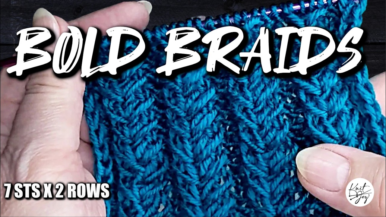 Easy Embossed Braids Stitch — Stretchy, Decorative, and Fun to Knit 