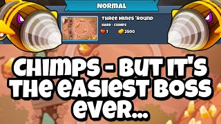 Chimps Dreadbloon Normal Tutorial || Three Mines 'Round BTD6