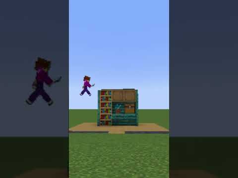 【マイクラ】シンプルに飾れてお洒落に見える本棚を建築してみたい#minecraft #shorts