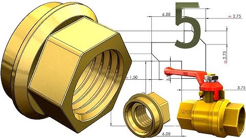 5-Project 54| Ball Valve 1|SolidWorks Tutorial: cap