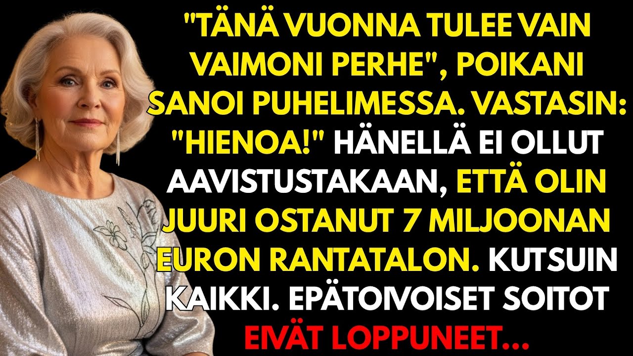Poikani jätti minut pois joulusta, joten kutsuin kaikki 7 miljoonan arvoiseen kartanooni!