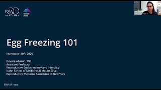 Egg Freezing 101 Featuring RMA of New Yorks Dr. Devora Aharon