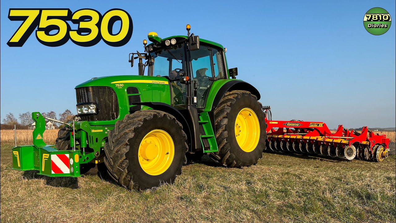 Let’s Drive John Deere 7530🔥 | Voller Einsatz mit AutoTrac vor der Carrier | in UHD (4K)