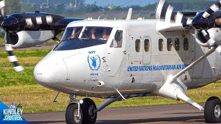 4K Super Rare United Nations Twin Otter Landing & Taking-Off From Bermuda Live Atc