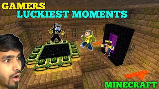 Indian gamers LUCKY MOMENTS in Minecraft🔴 techno gamerz , Gamer fleet, smartypie