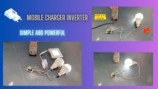 how power full is a mobile recharge inverter || simple inverter || 3.7v to 230v portable inverter