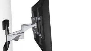 QualGear Heavy-Duty Fixed TV Wall Mount For Most 60″-100″ Flat Panel and Curved TVs, Black Elegant Aluminium Full-Motion TV Wall Mount Xantron TOPLINE-464-S