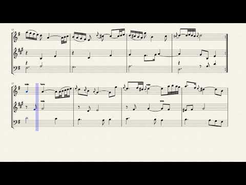 Aria from the Goldberg Variations (BWV 988) for Flute, Clarinet & Cello