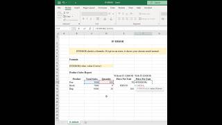 IFERROR Formula in Excel🔥 | Fix Errors Fast #shorts #decodewithashee #iferror #excel