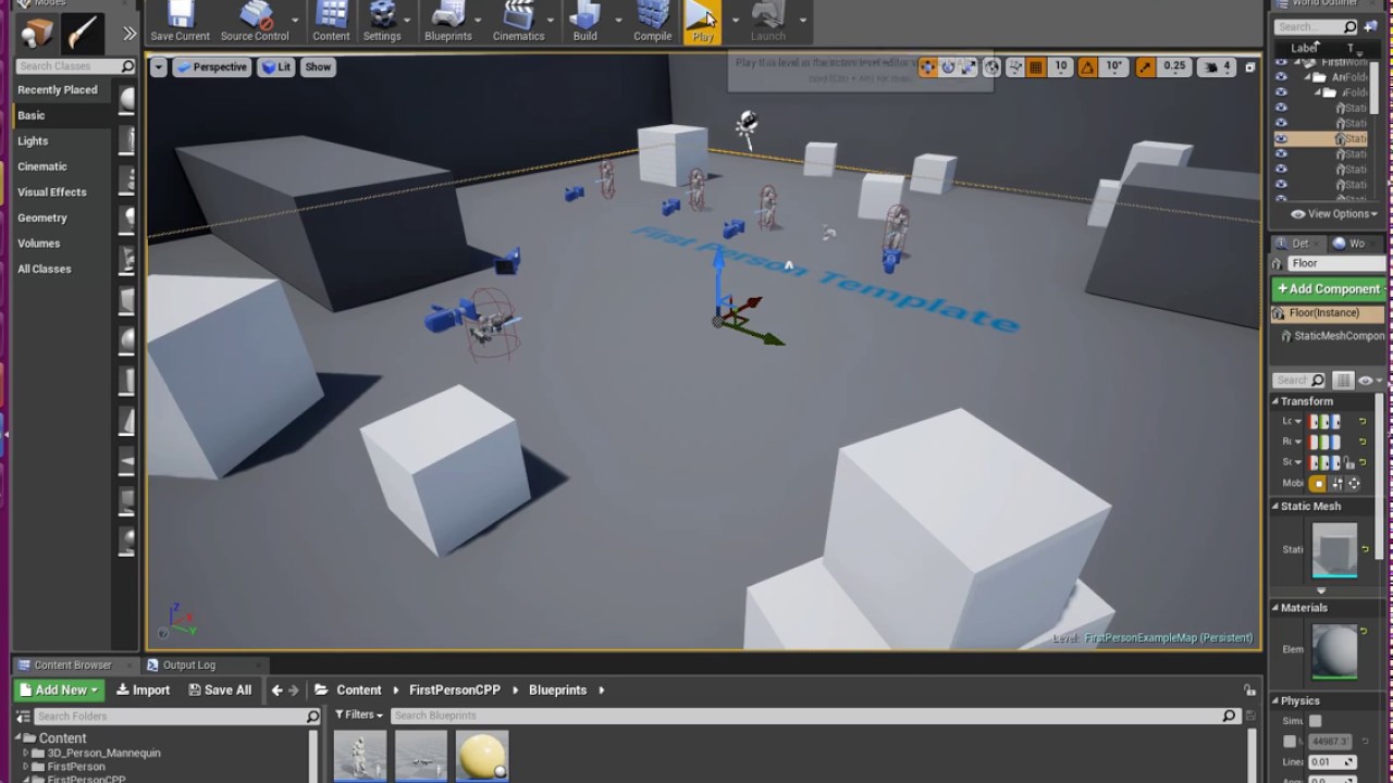 Unreal Engine 4, Basic Death Camera - YouTube