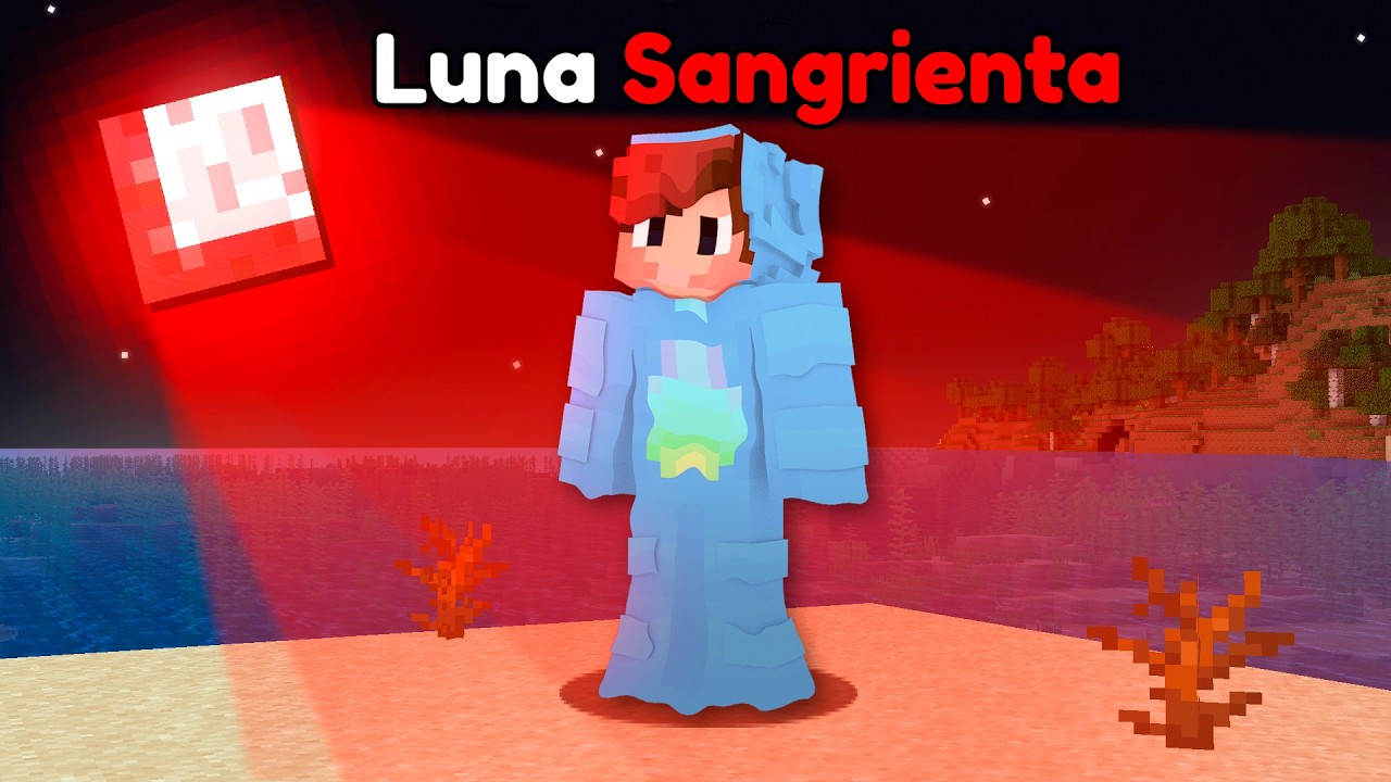 Asusté A Mi Amigo con Luna de Sangre en Minecraft