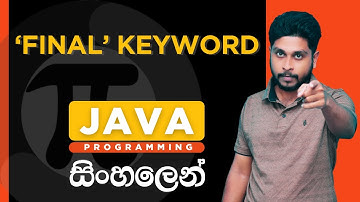 Java Tutorial - 32 | Final Keyword in Java | Sinhala