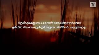 தினசரி மனப்பாட வசனம் | எபேசியர் 4:7 / Ephesians 4:7