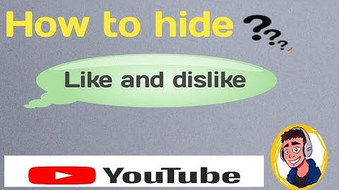 How to Hide like and Dislike on YouTube video |Disable likes