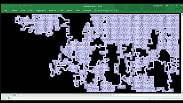 Maze Generator in Excel using VBA