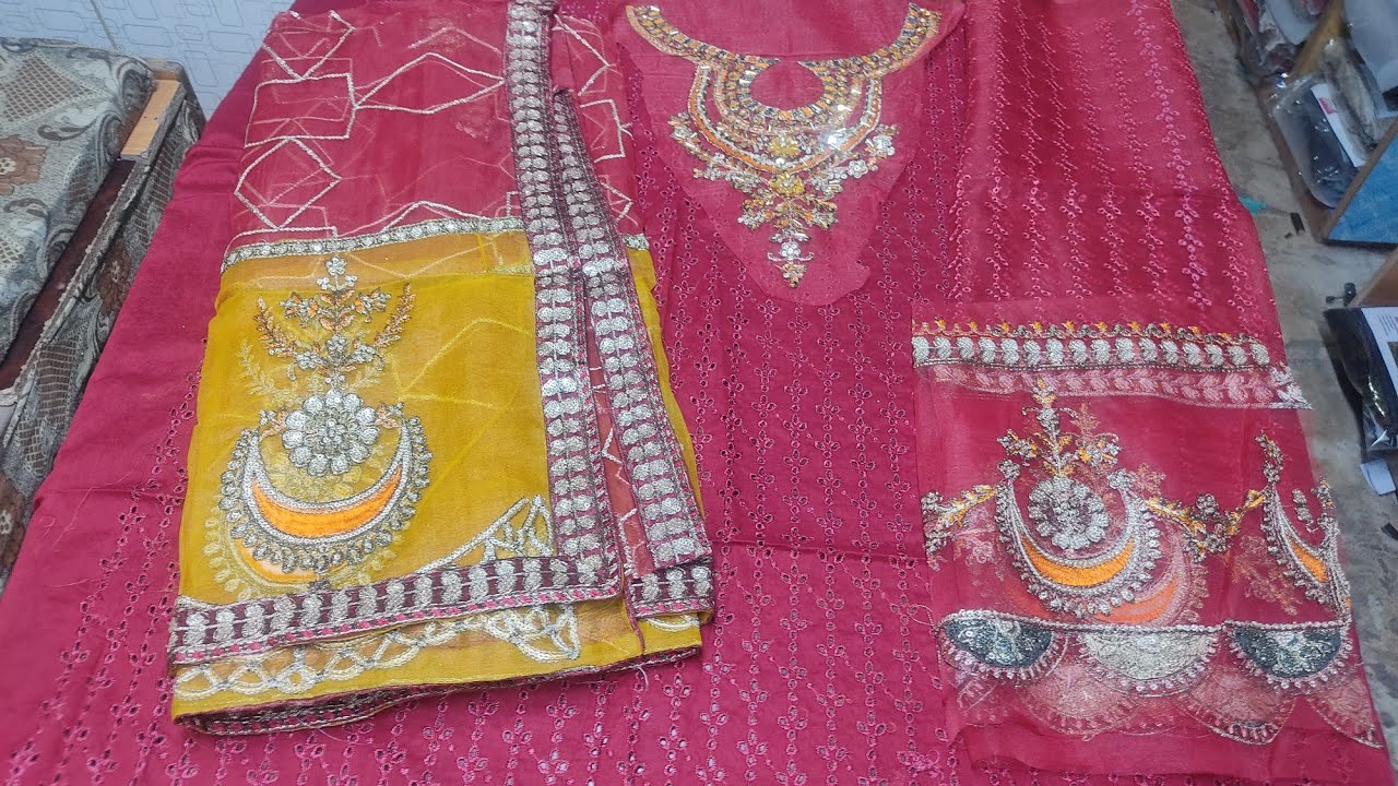 BAROQUE-3PC LAWN DIGITAL PRINTED SHIRT WITH ORGANZA EMB DUPATTA AND PRINTED TROUSER-ADR-010
