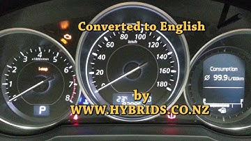 Mazda Atenza Dash (Instrument Cluster) - Japanese to English Conversion