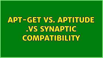 Ubuntu: apt-get vs. aptitude .vs synaptic compatibility (3 Solutions!!)