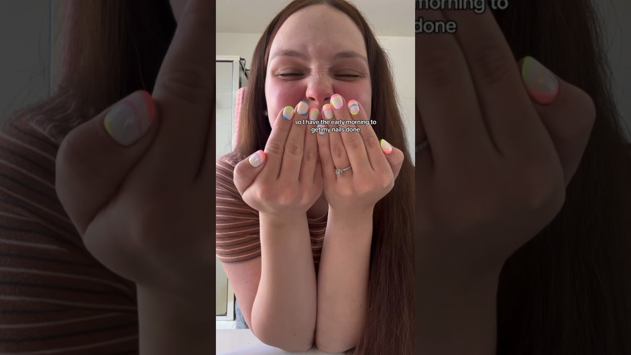 Getting my nails done at 7 AM 😅 this is my life outside of teaching 