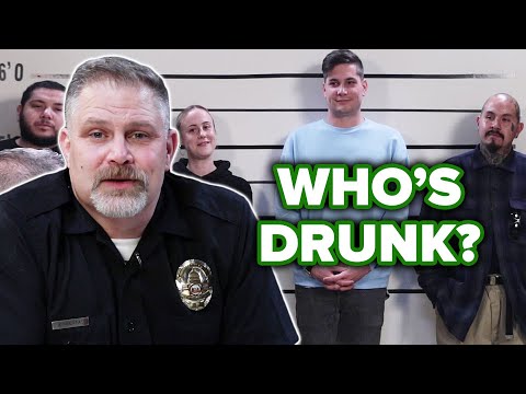 Retired Police Officer Guesses Who's Drunk Out Of A Lineup