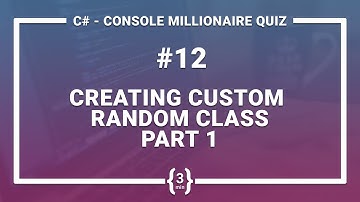 C# TUTORIAL FOR BEGINNERS - CREATING CUSTOM RANDOM CLASS PART 1 #12