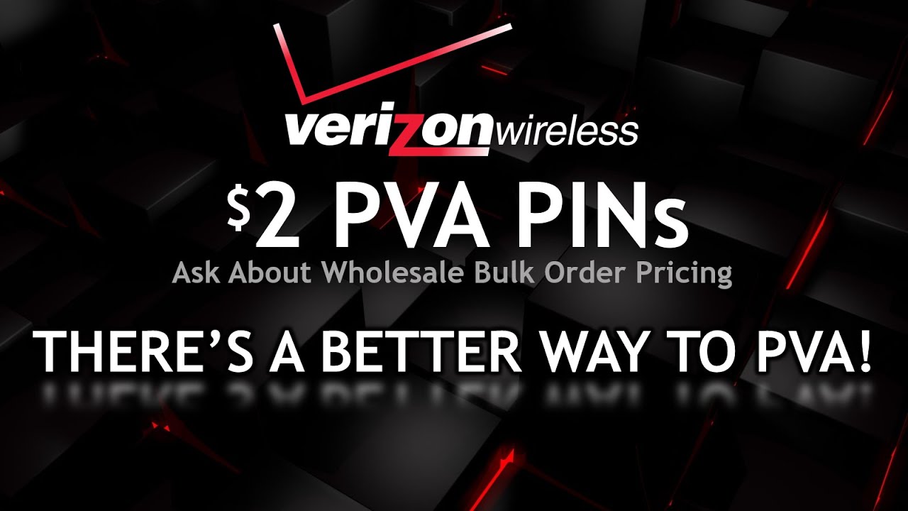 $2 Verizon PVA PIN Service - PVANow com