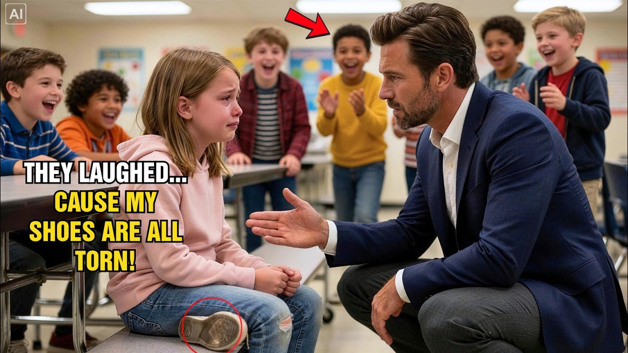 A Millionaire CEO Saw a Little Girl Mocked for Her Torn Shoes—Then Learned the Heartbreaking Truth