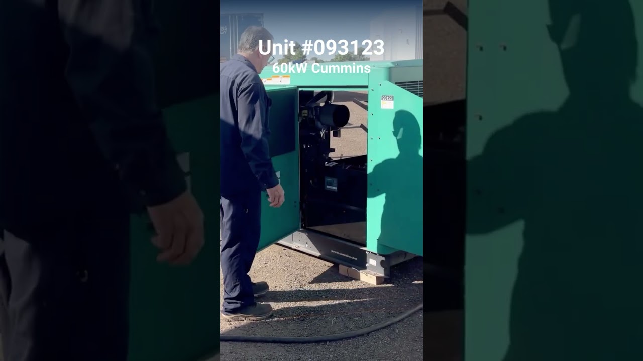 60kW Natural Gas Generator | Load Bank Test | Unit 093123