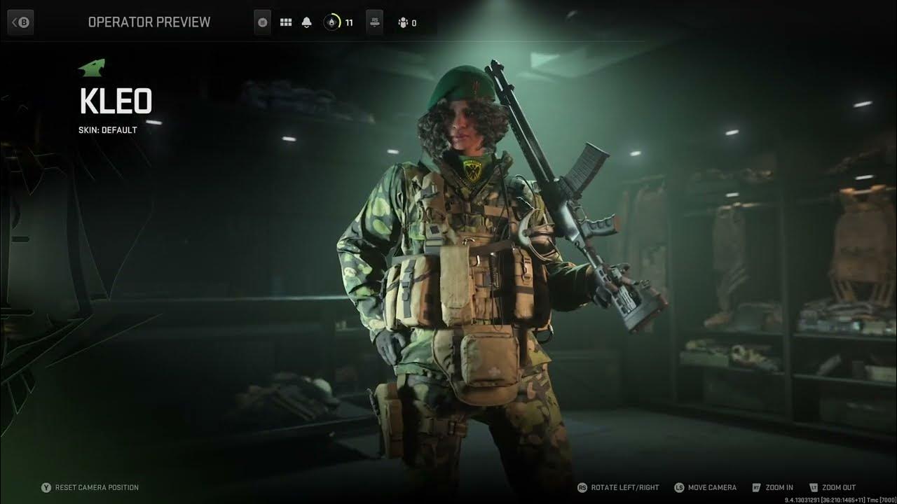 Call of Duty Modern Warfare II Multiplayer Operator Kleo profile - YouTube