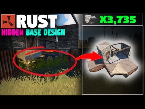 100% HIDDEN Base Design | (Solo) Rust Base Building
