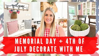 MEMORIAL DAY + 4TH OF JULY DECORATE WITH ME | 2023