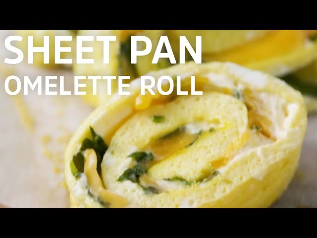 Sheet Pan Omelette Roll