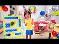Ryan&#39;s 12th Birthday Surprise Balloons Pop Challenge!