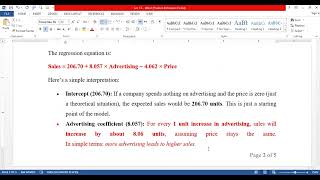 Sales Prediction Business Analytics (I)