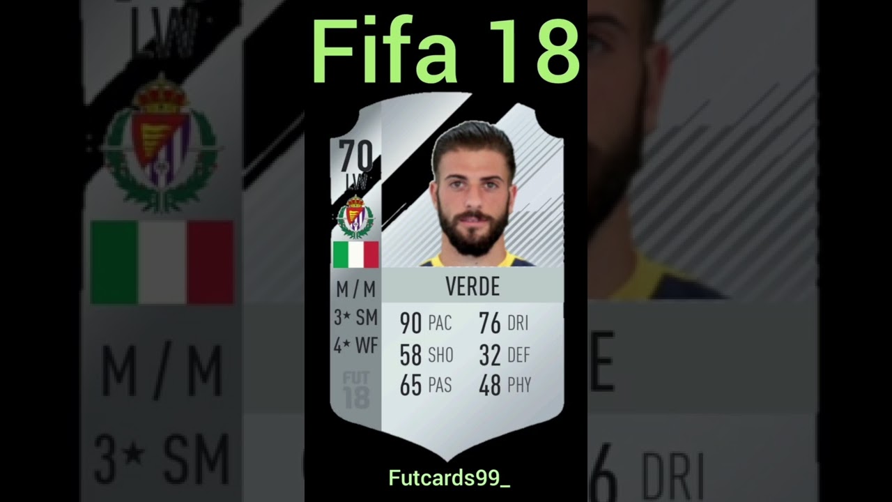 Daniele Verde all fifacards from fifa16 to fifa22😍 Which the best card? 