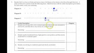 1D Motion Guidesheet 4A Motion Diagrams