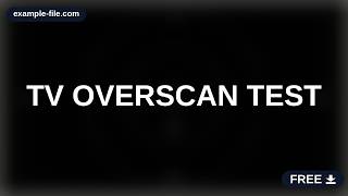TV Overscan Test Pattern